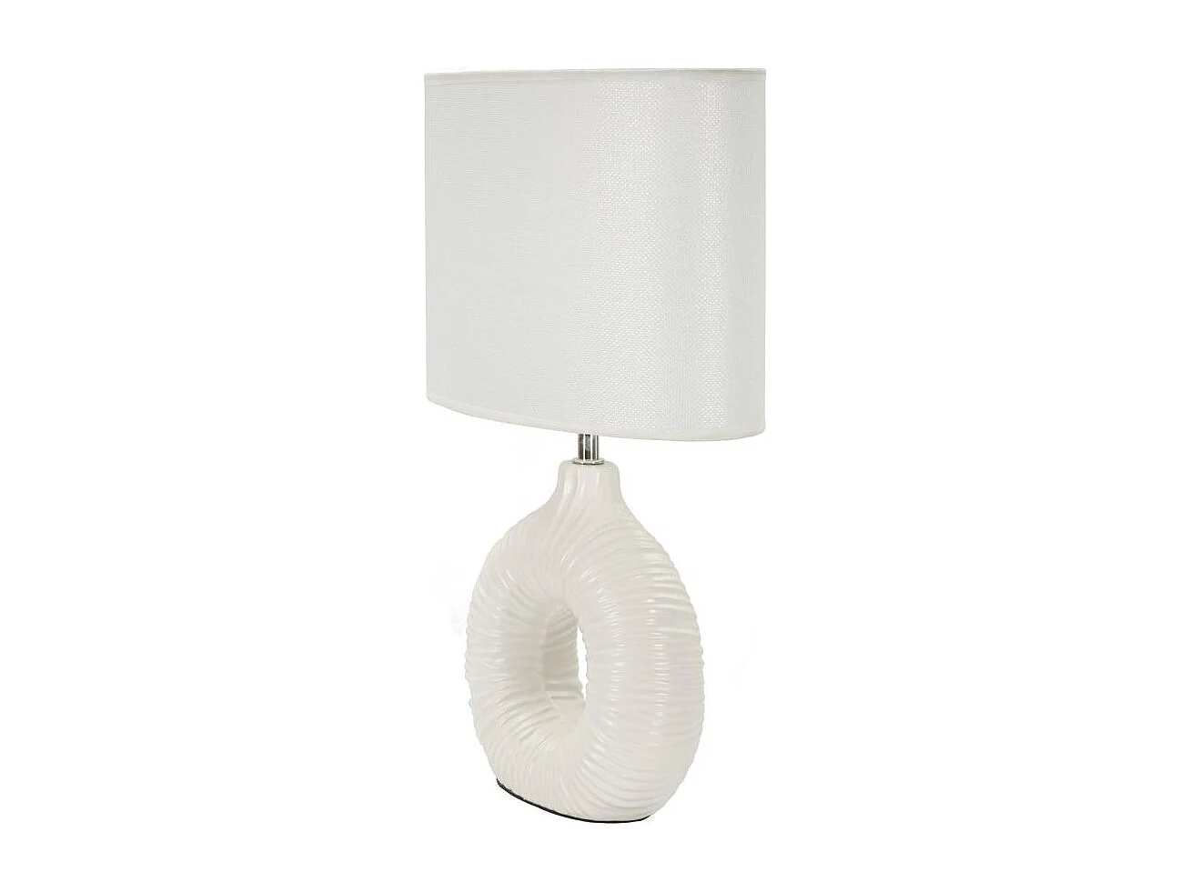 Lampe à Poser en Céramique "Seta" 43cm Blanc