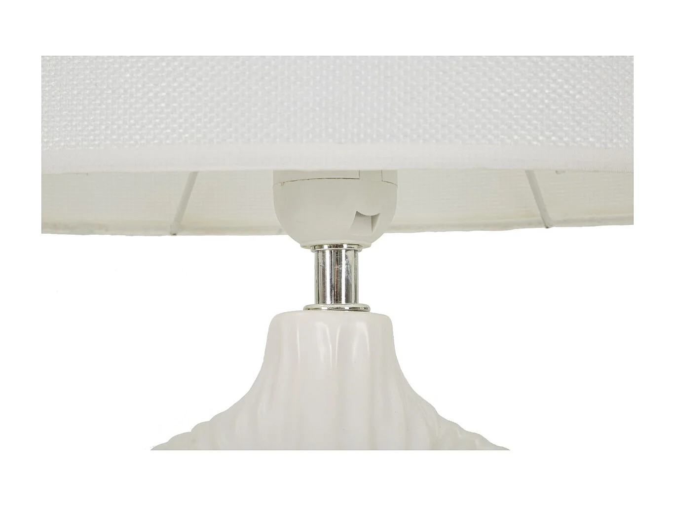 Lampe à Poser en Céramique "Seta" 43cm Blanc