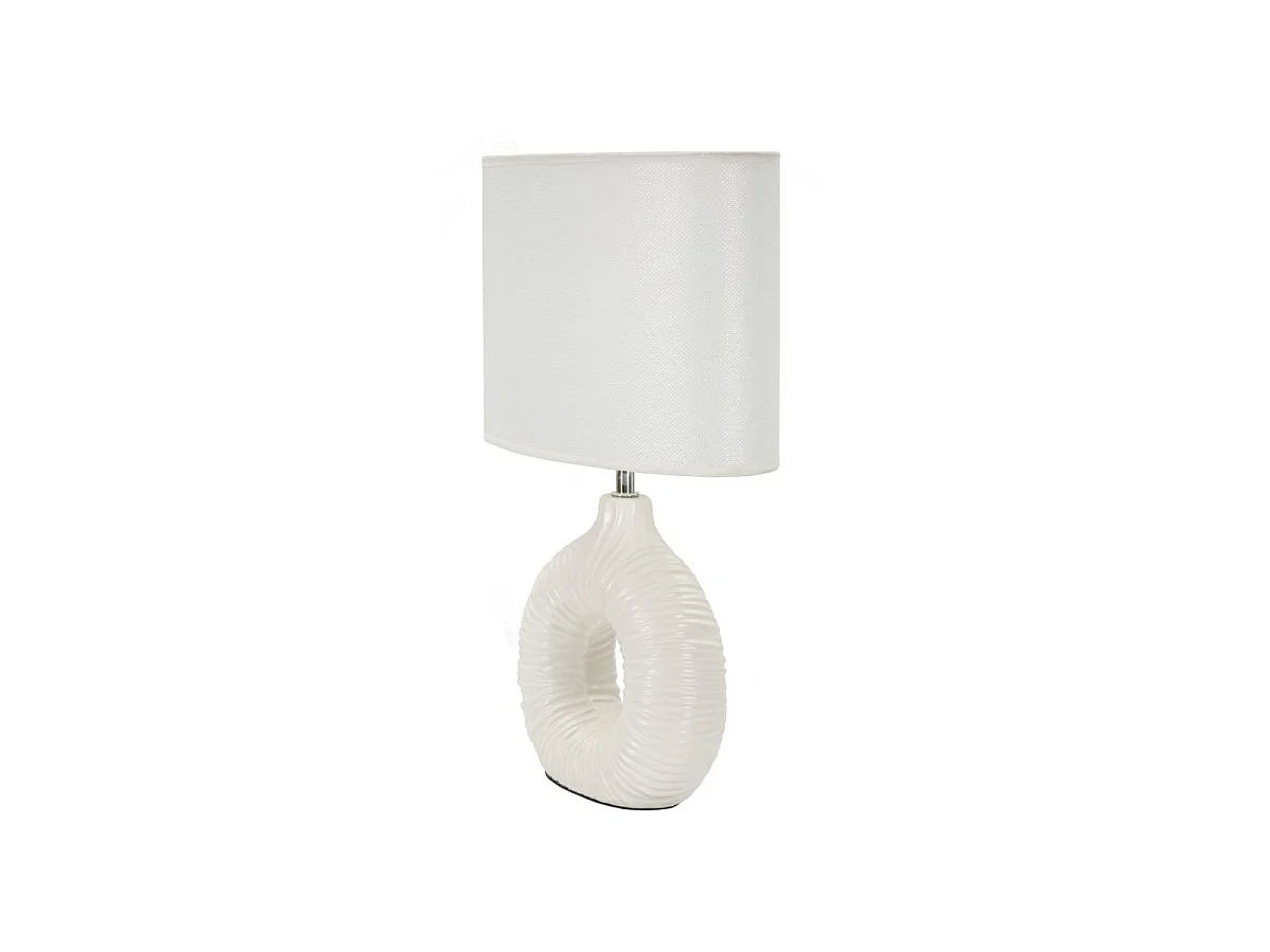 Lampe à Poser en Céramique "Seta" 43cm Blanc
