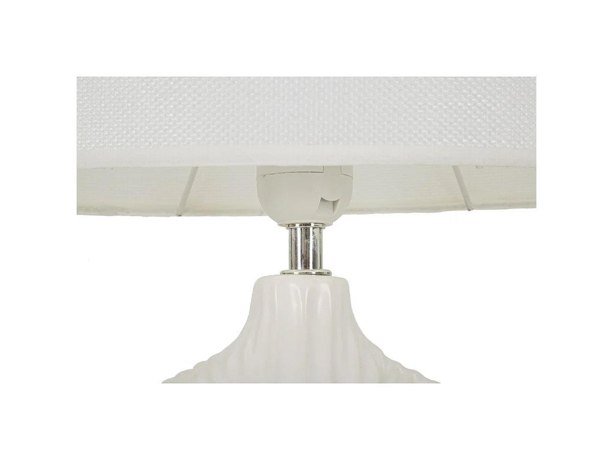 Lampe à Poser en Céramique "Seta" 43cm Blanc