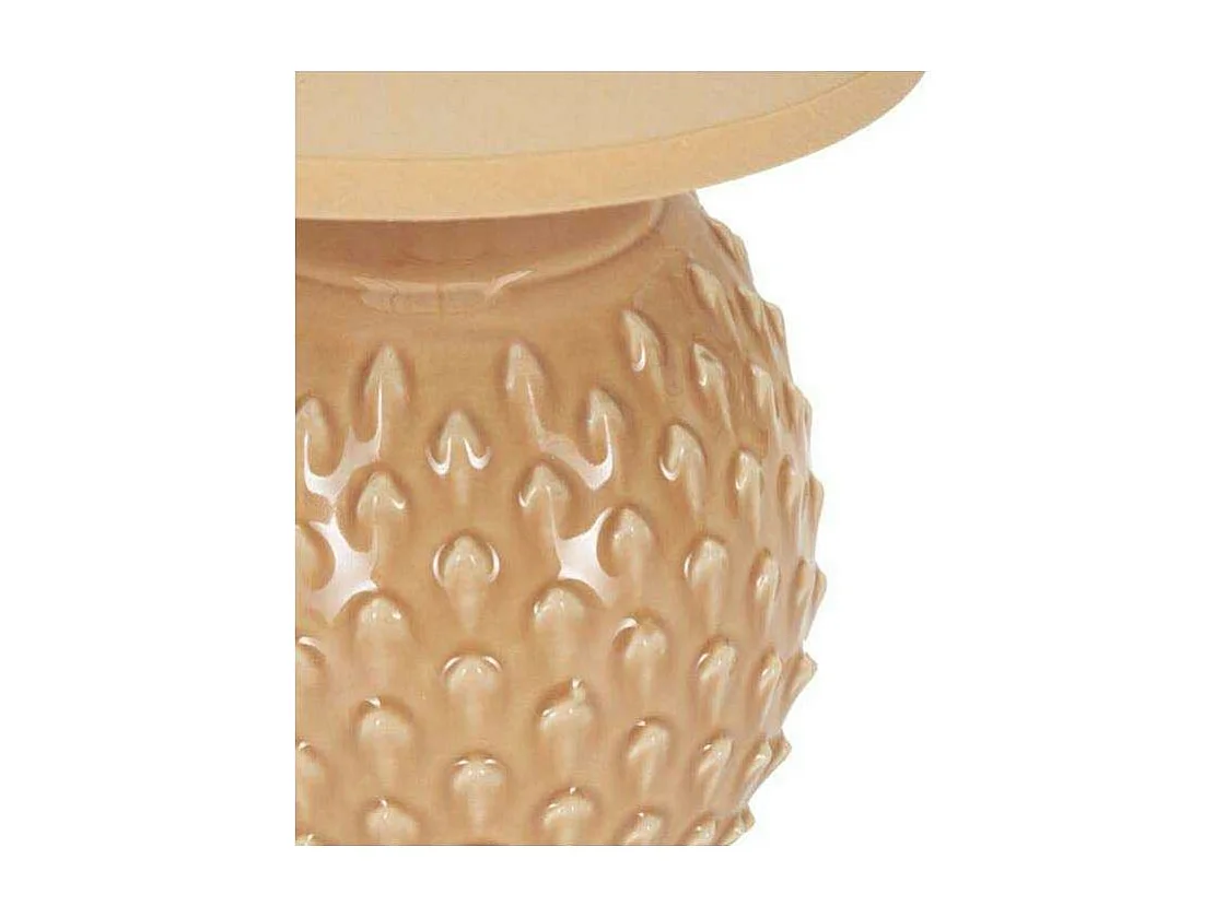 Lampe à Poser en Céramique "Pontus" 27cm Pêche