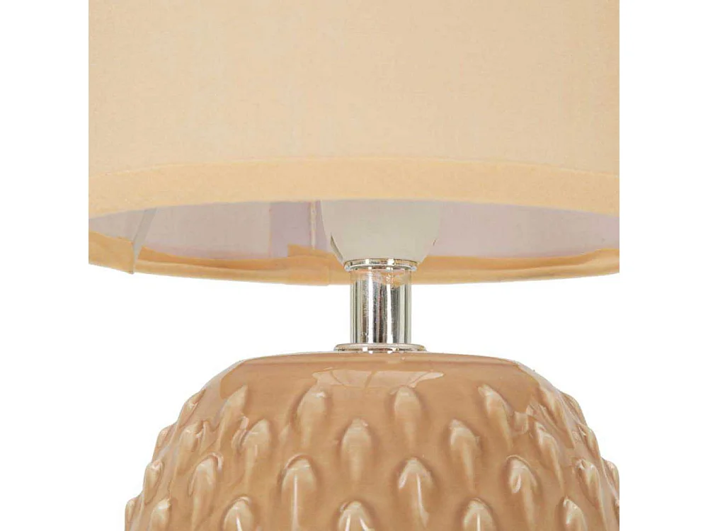 Lampe à Poser en Céramique "Pontus" 27cm Pêche