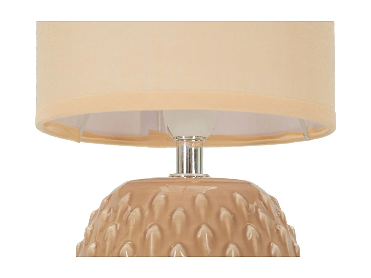 Lampe à Poser en Céramique "Pontus" 27cm Pêche