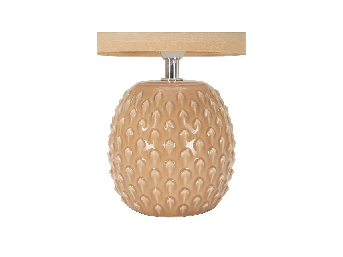 Lampe à Poser en Céramique "Pontus" 27cm Pêche