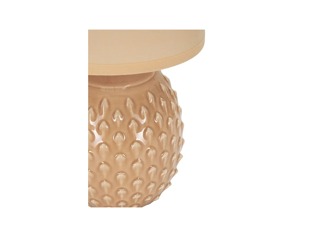 Lampe à Poser en Céramique "Pontus" 27cm Pêche