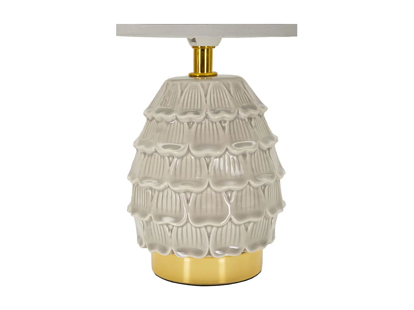 Lampe à Poser en Céramique "Pigny" 30cm Crème