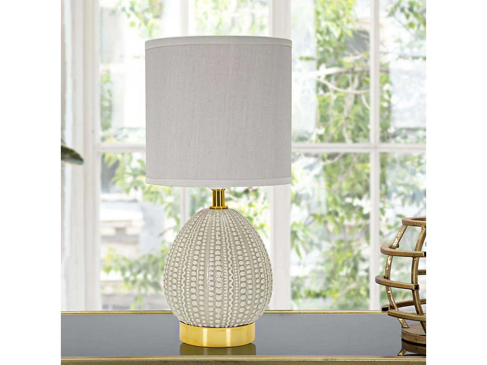 Lampe à Poser en Céramique "Flavi" 30cm Gris