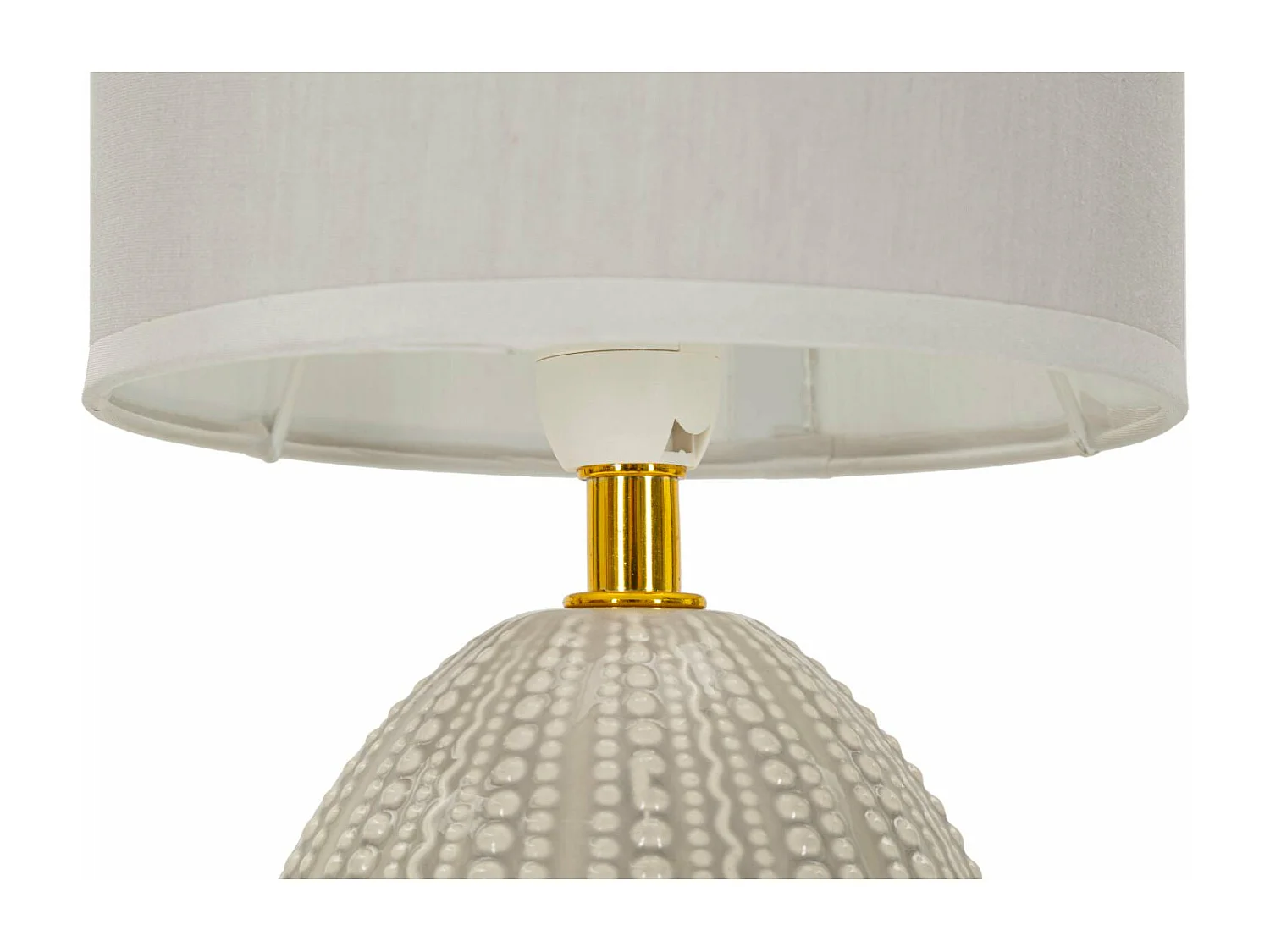 Lampe à Poser en Céramique "Flavi" 30cm Gris