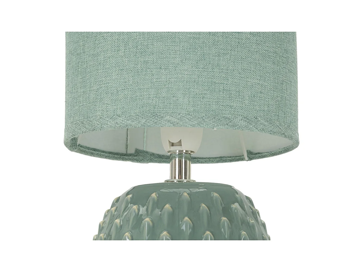 Lampe à Poser en Céramique "Pontus" 27cm Turquoise