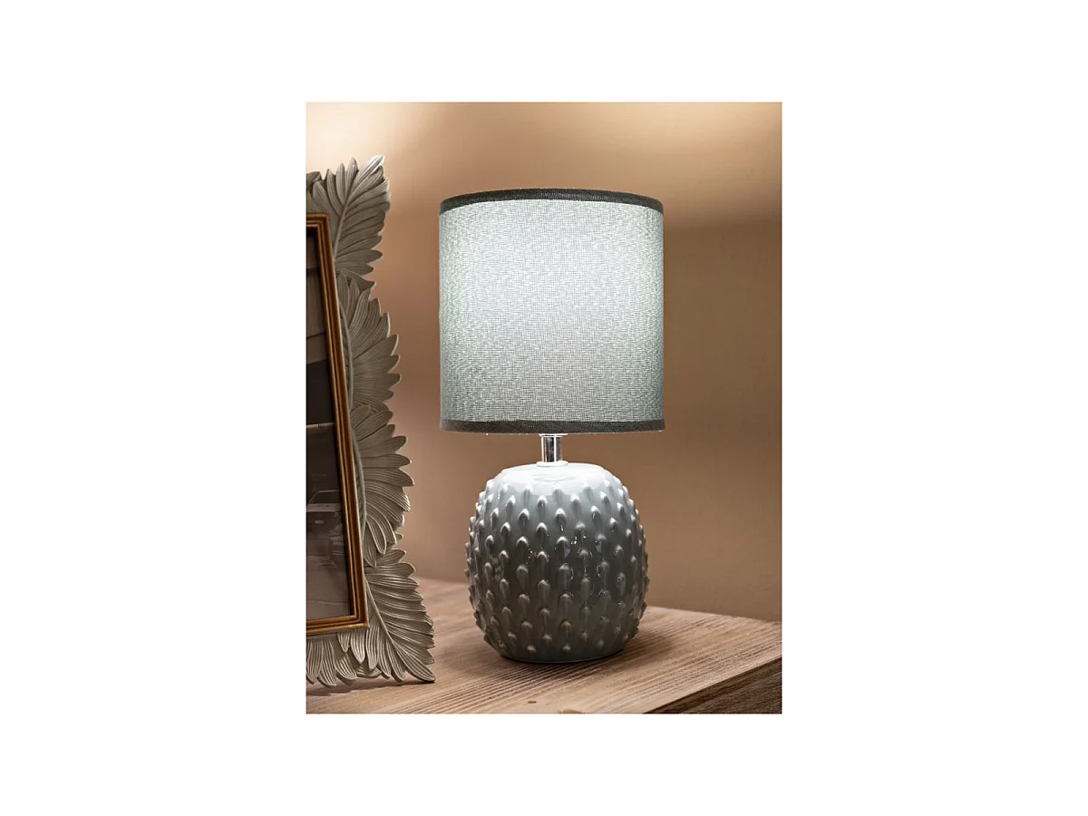 Lampe à Poser en Céramique "Pontus" 27cm Turquoise