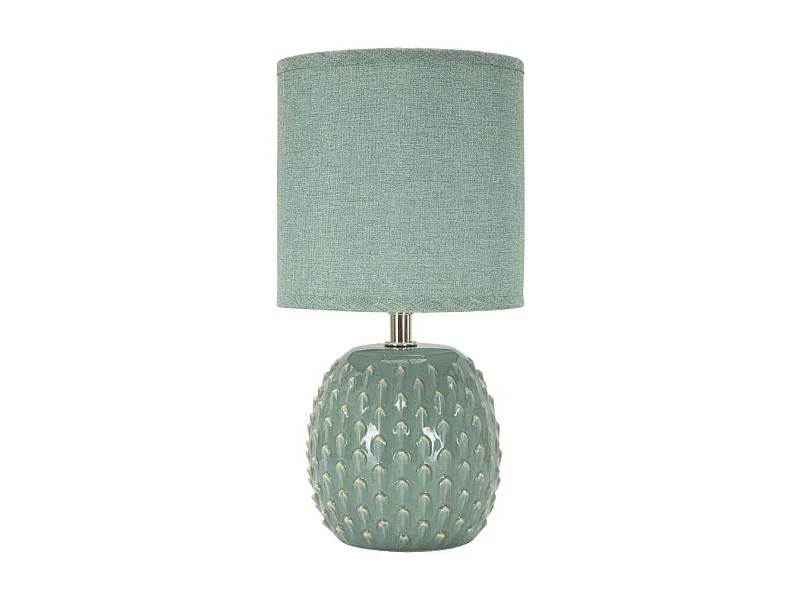 Lampe à Poser en Céramique "Pontus" 27cm Turquoise