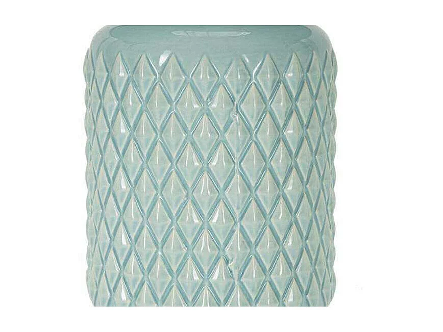 Lampe à Poser en Céramique "Square" 44cm Turquoise