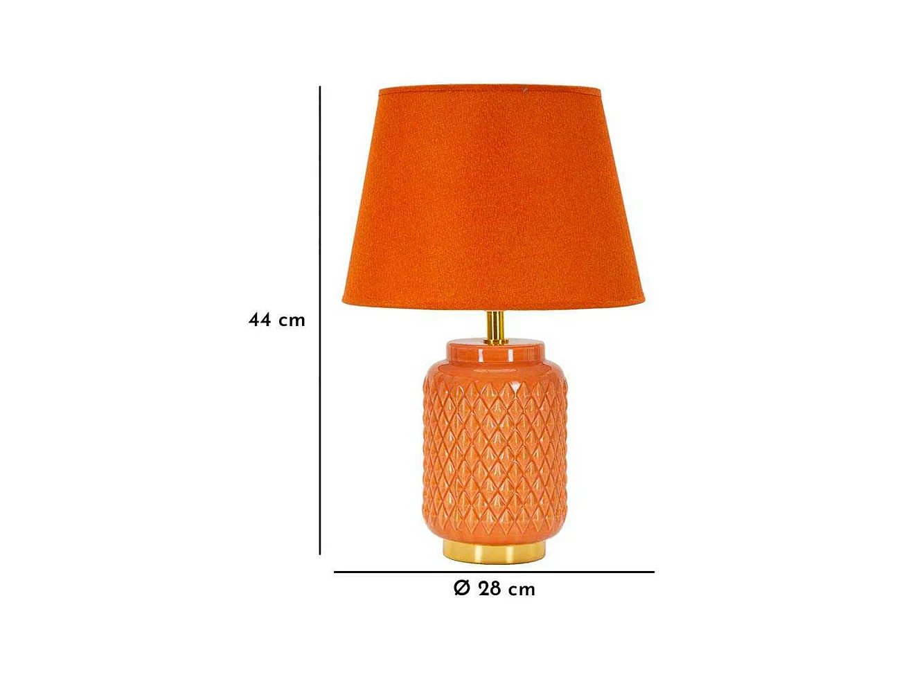 Lampe à poser en céramique Square 28 x 44 cm