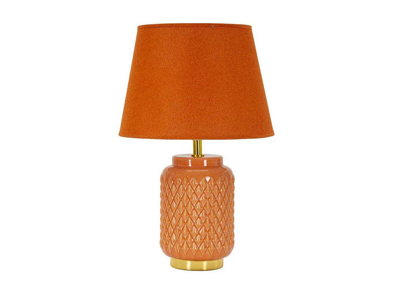 Lampe à Poser en Céramique "Square" 44cm Orange