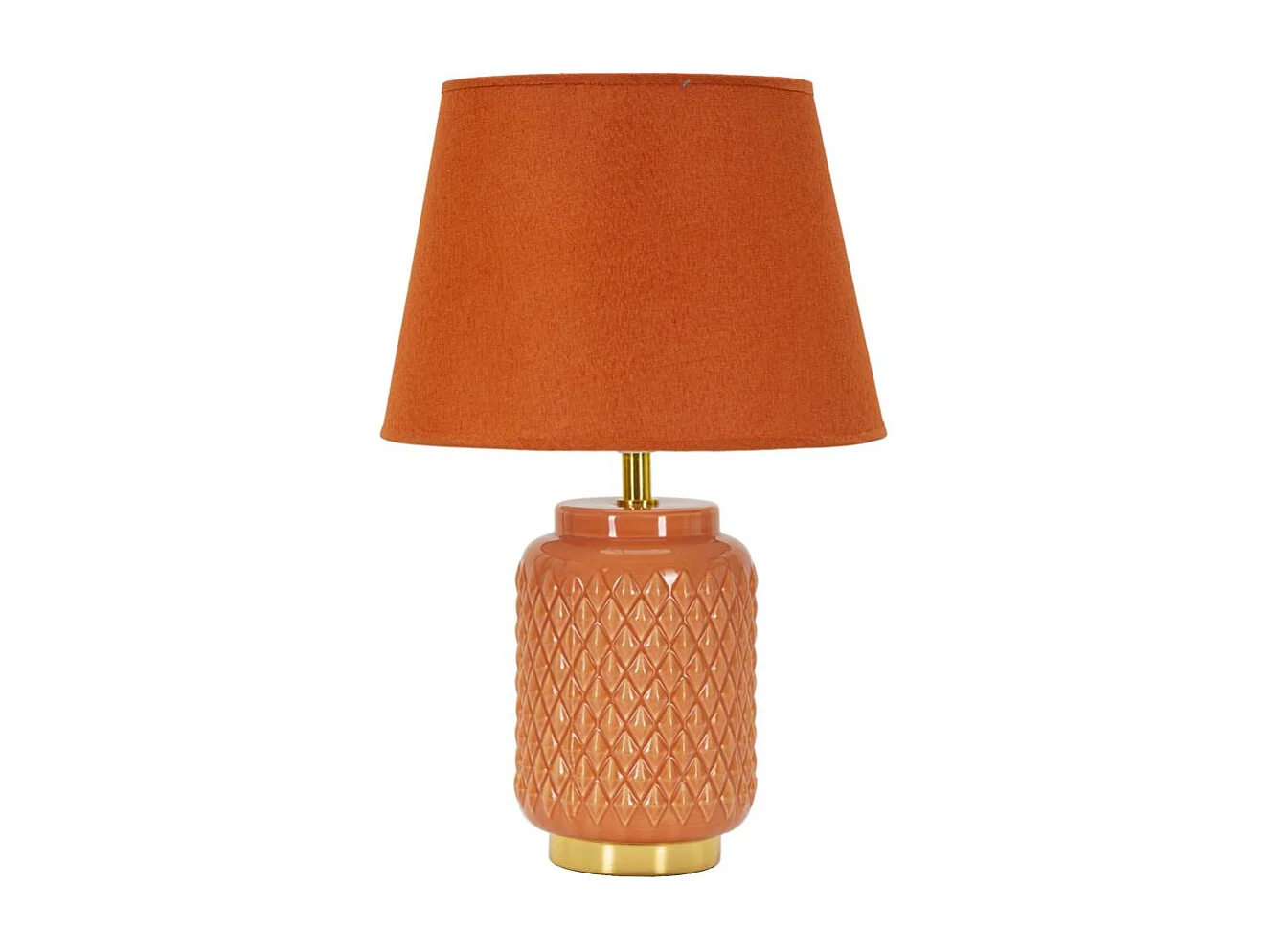 Lampe à Poser en Céramique "Square" 44cm Orange