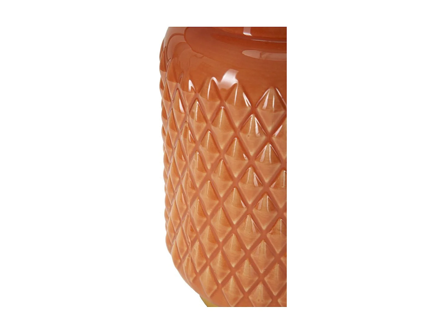 Lampe à Poser en Céramique "Square" 44cm Orange