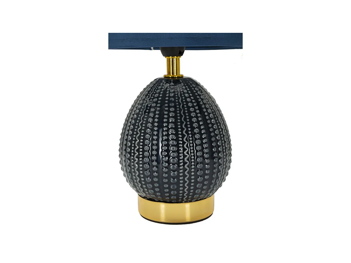 Lampe à Poser en Céramique "Flavi" 30cm Bleu