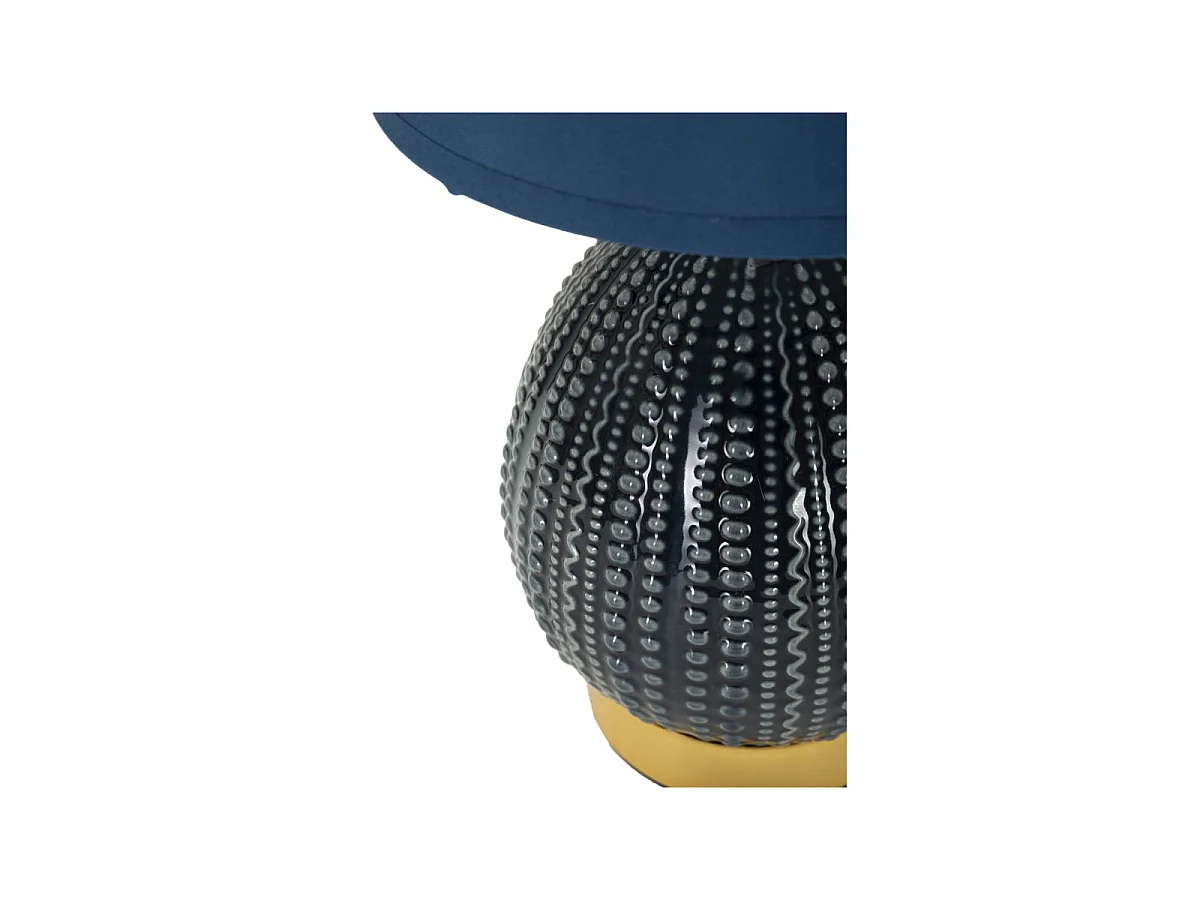Lampe à Poser en Céramique "Flavi" 30cm Bleu