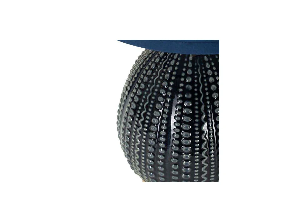 Lampe à Poser en Céramique "Flavi" 30cm Bleu