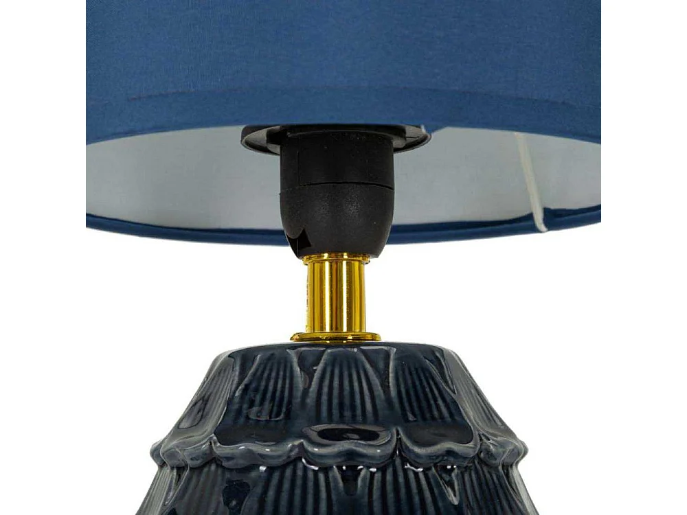 Lampe à Poser en Céramique "Pigny" 30cm Bleu