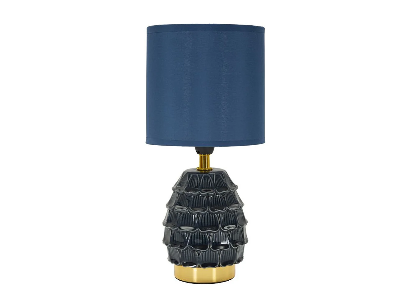 Lampe à Poser en Céramique "Pigny" 30cm Bleu