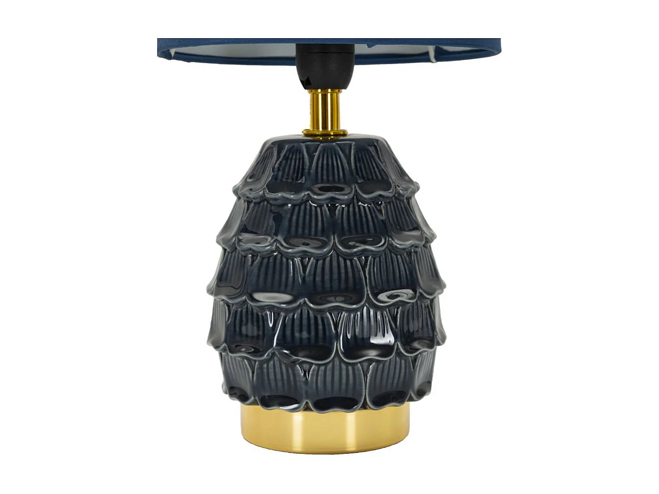 Lampe à Poser en Céramique "Pigny" 30cm Bleu