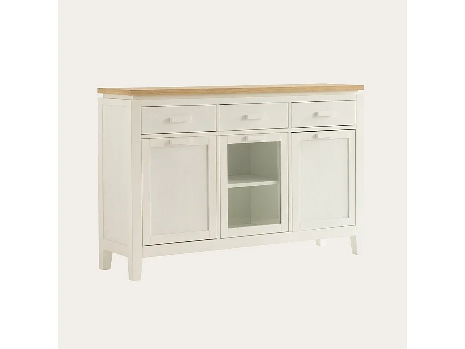 Buffet en bois massif naturel 130x85