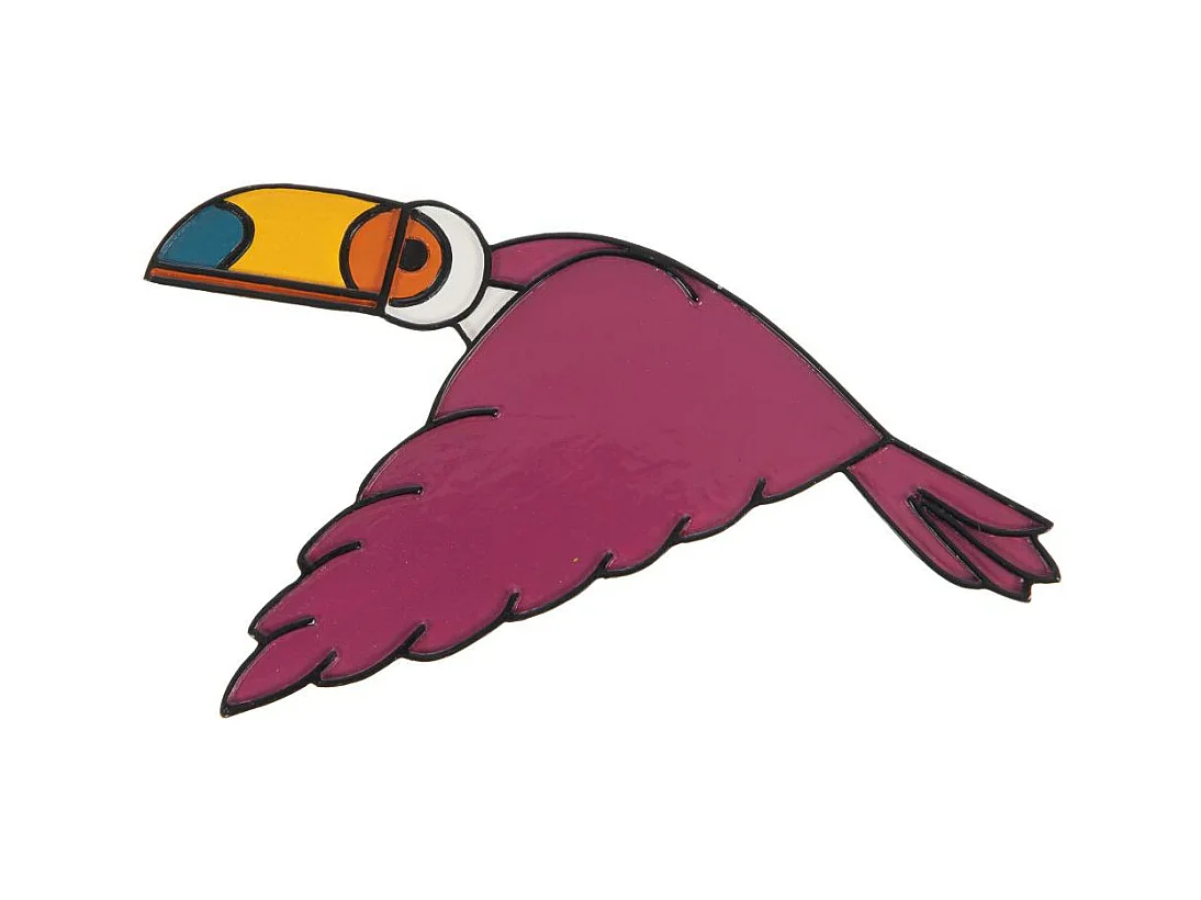 Oiseau Toucan rose mural