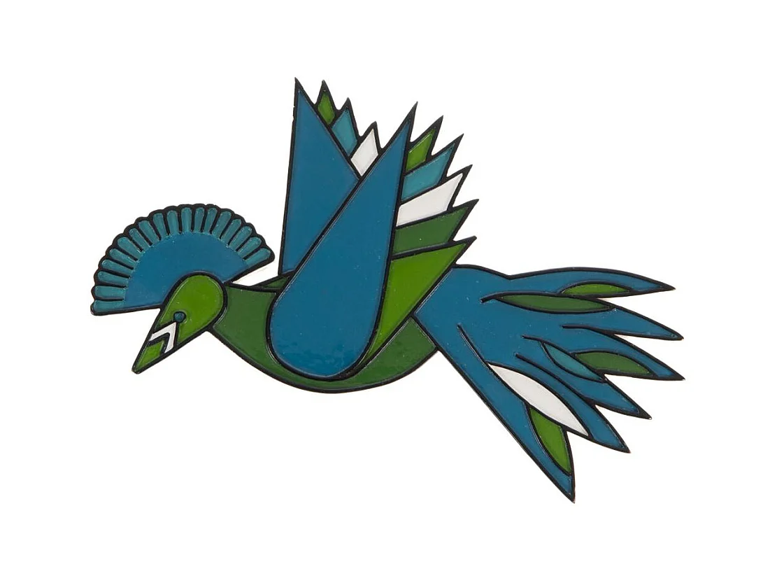 Oiseau Huppe bleu mural