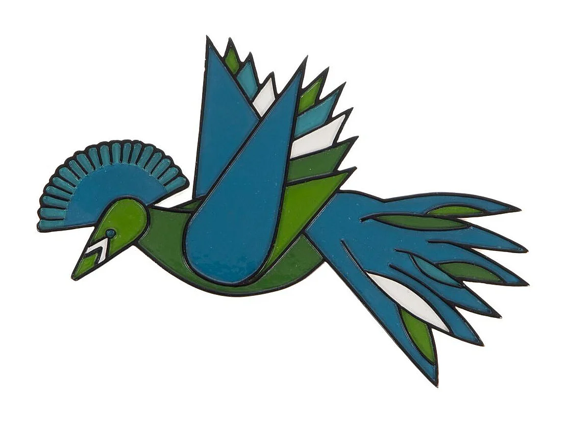 Oiseau Huppe bleu mural