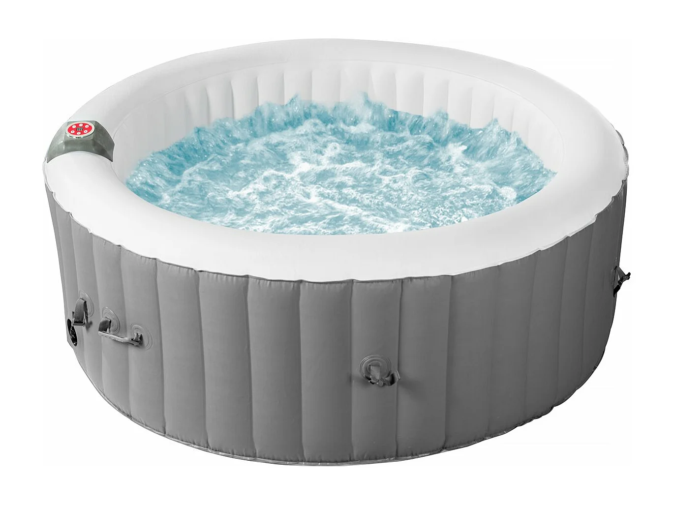 Aufblasbarer Whirlpool aus PVC "Rio" - 4 Personen - Weiß / Grau
