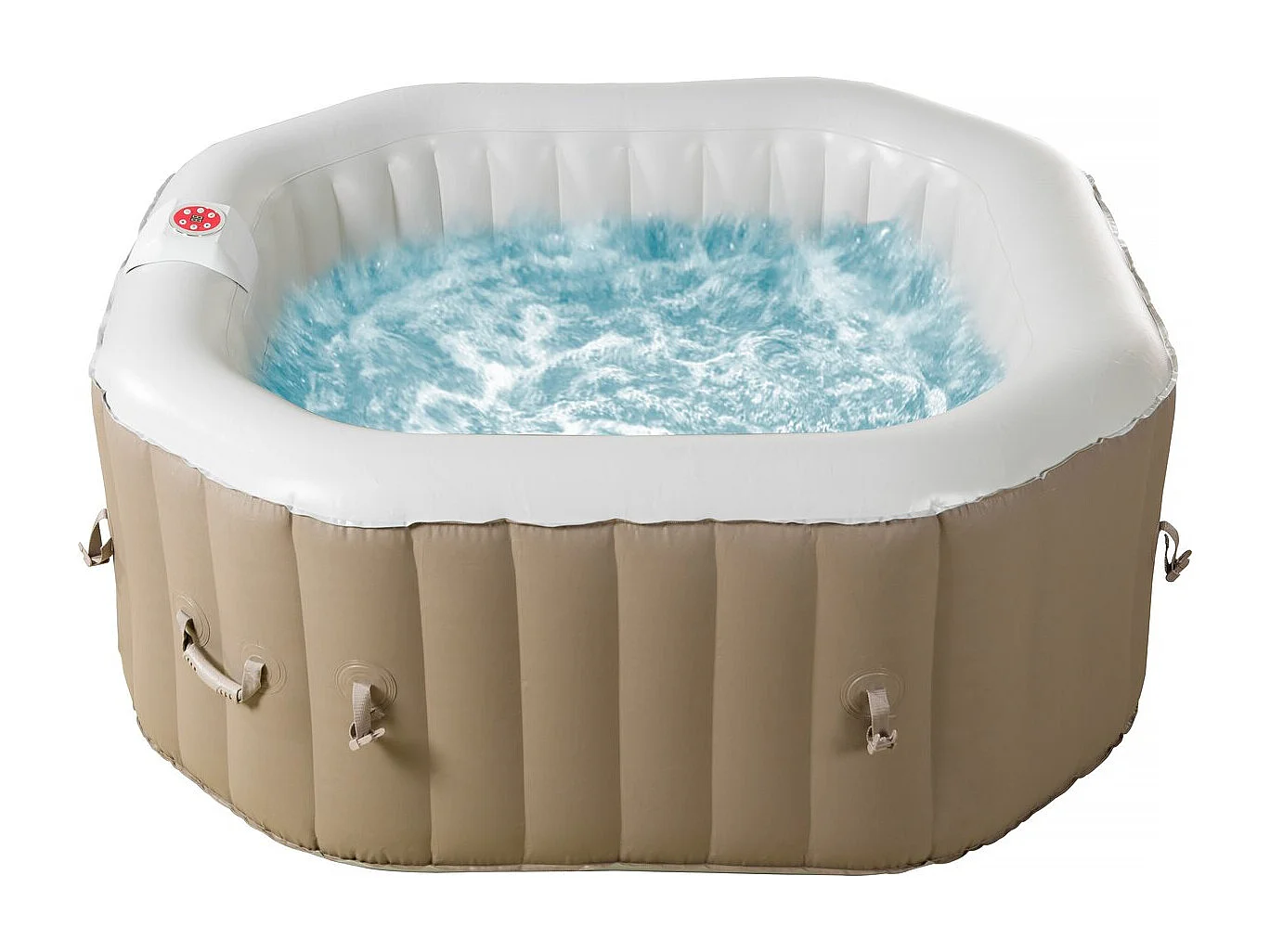 Spa gonfiabile ottagonale in PVC "Los Angeles" - 4 posti - Beige