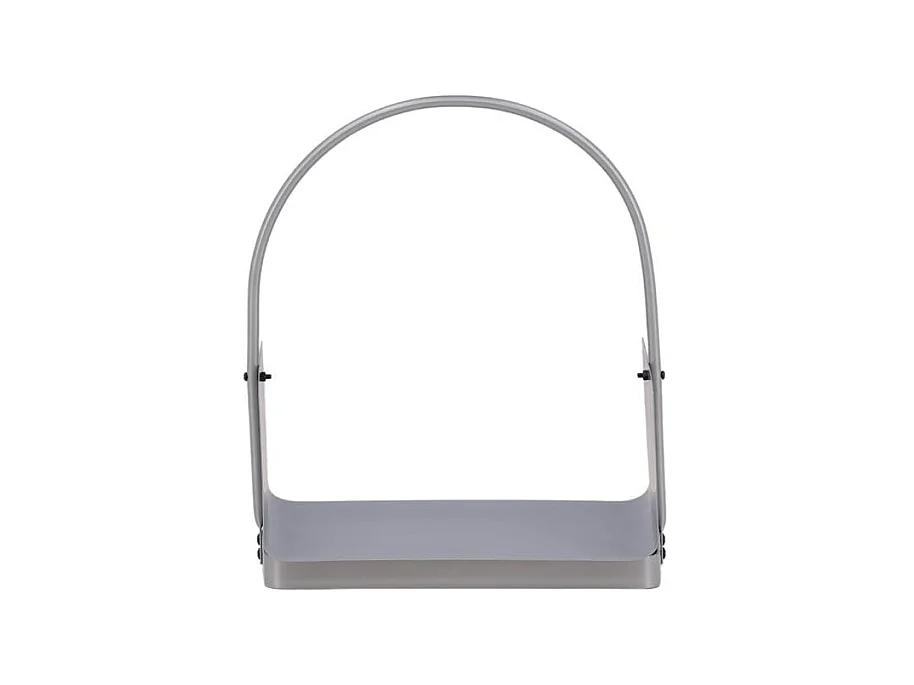 Range-Bûches en Métal "Godoma" 49cm Argent