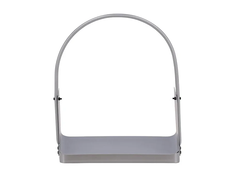 Range-Bûches en Métal "Godoma" 49cm Argent