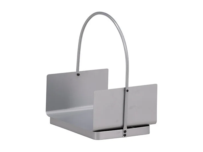 Range-Bûches en Métal "Godoma" 49cm Argent