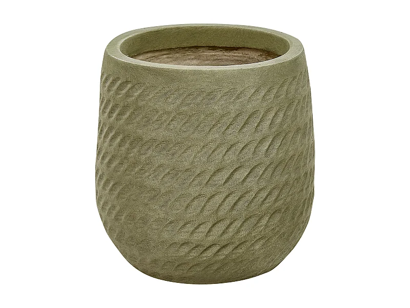 Vaso per piante LIVADIA Pietra 19 cm Verde oliva
