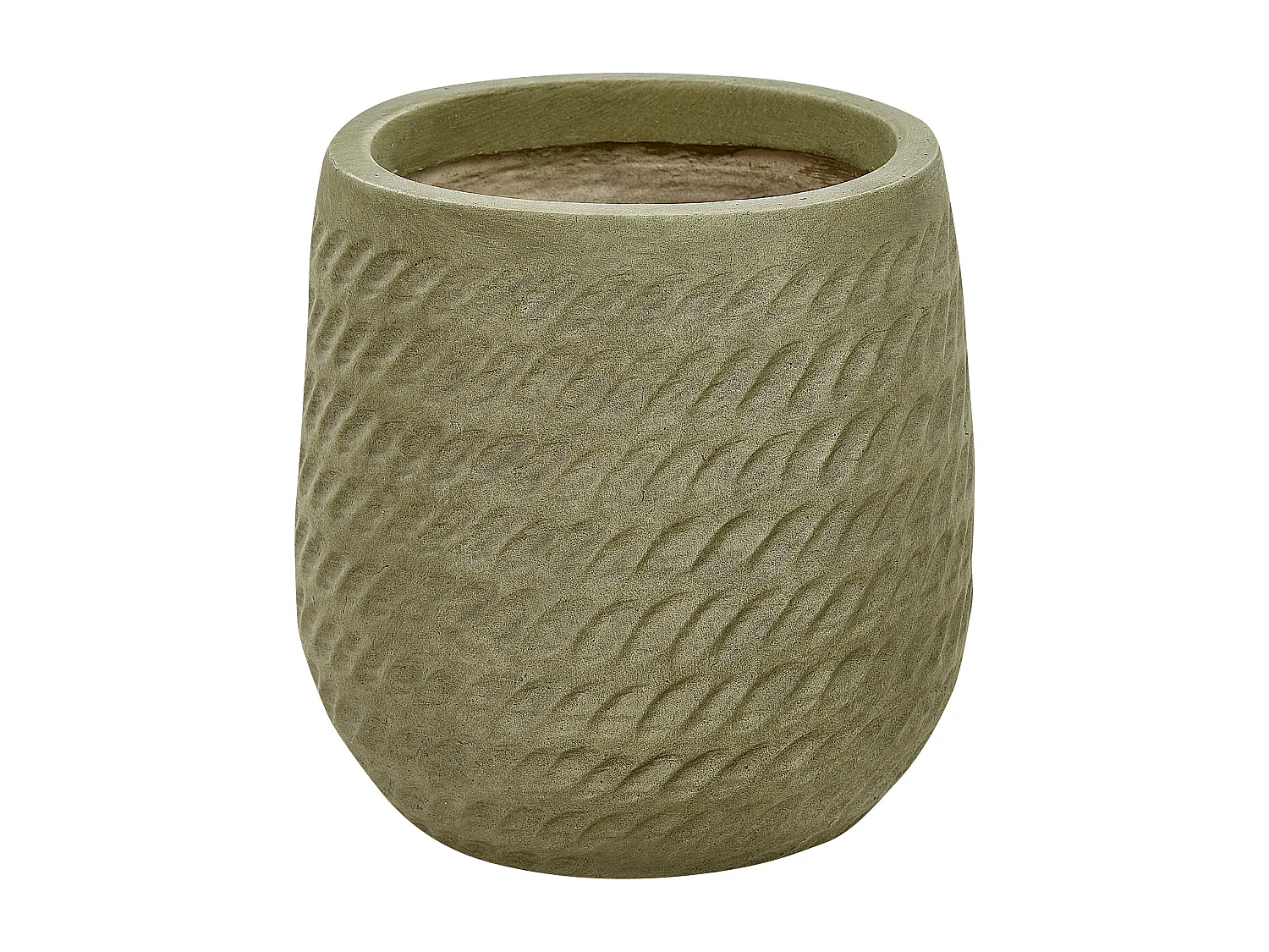 Blumenkübel LIVADIA Stein 19 cm Olivgrün