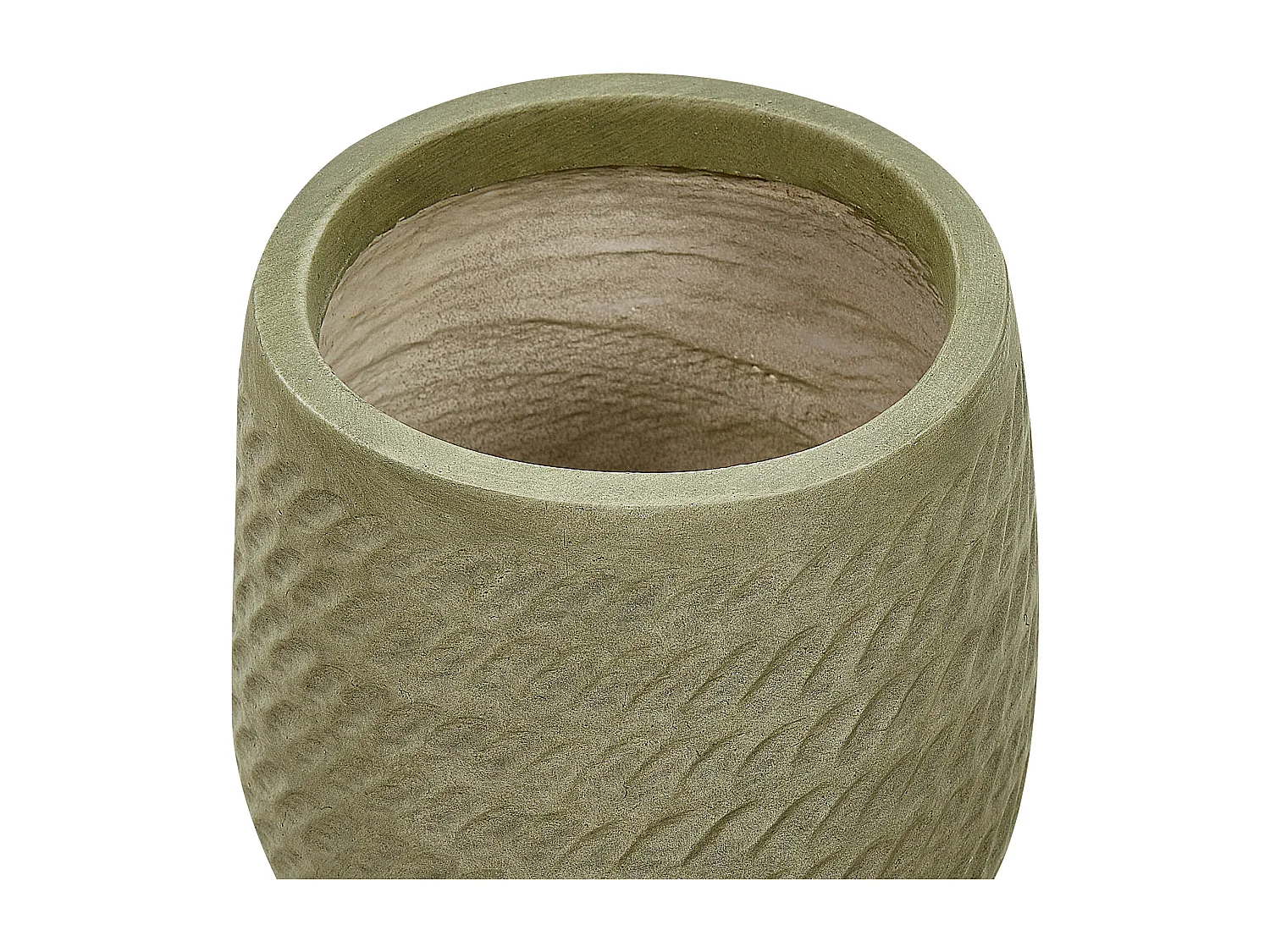Vaso per piante LIVADIA Pietra 19 cm Verde oliva