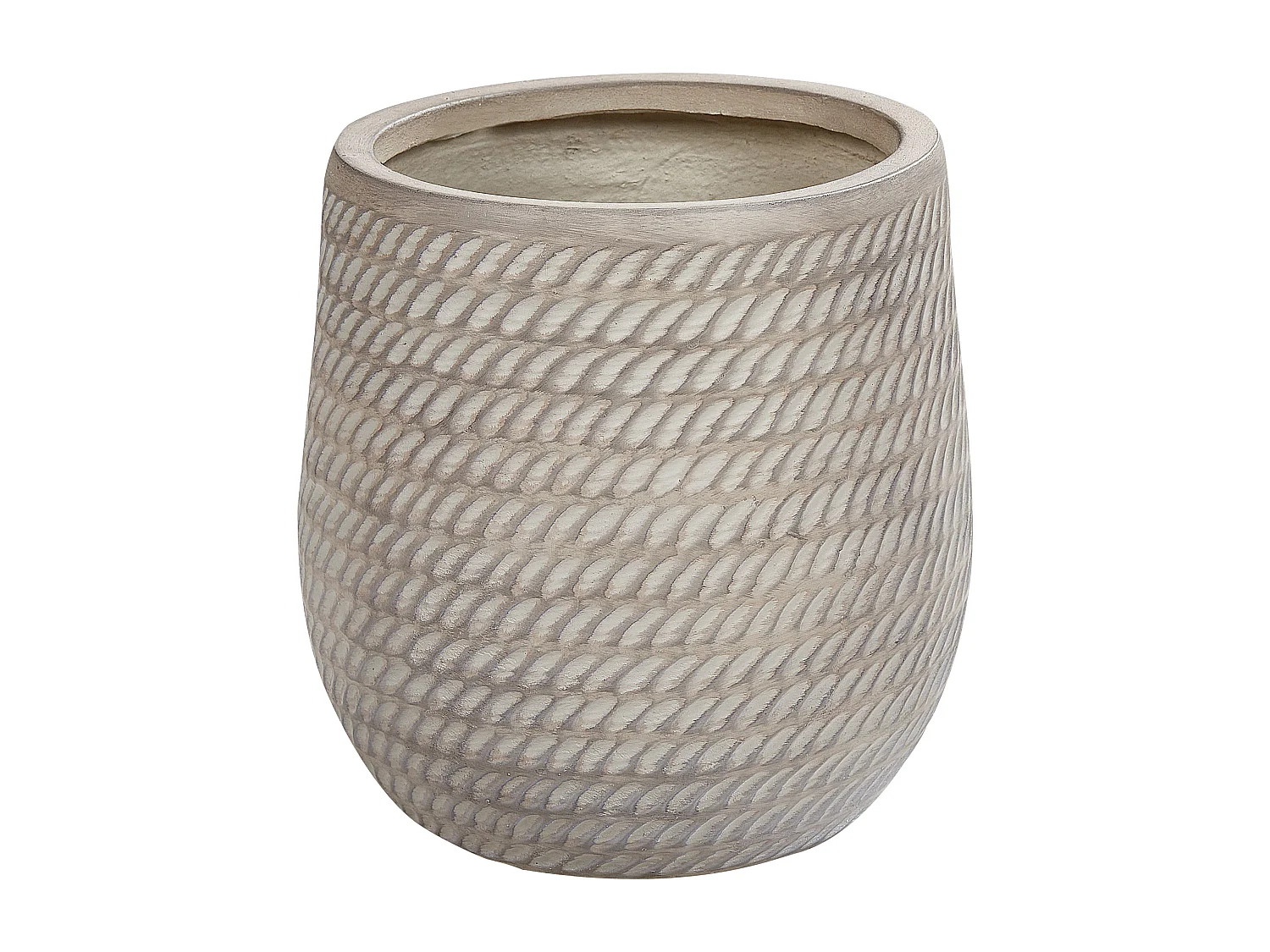 Blumenkübel LIVADIA Stein 27 cm Taupe