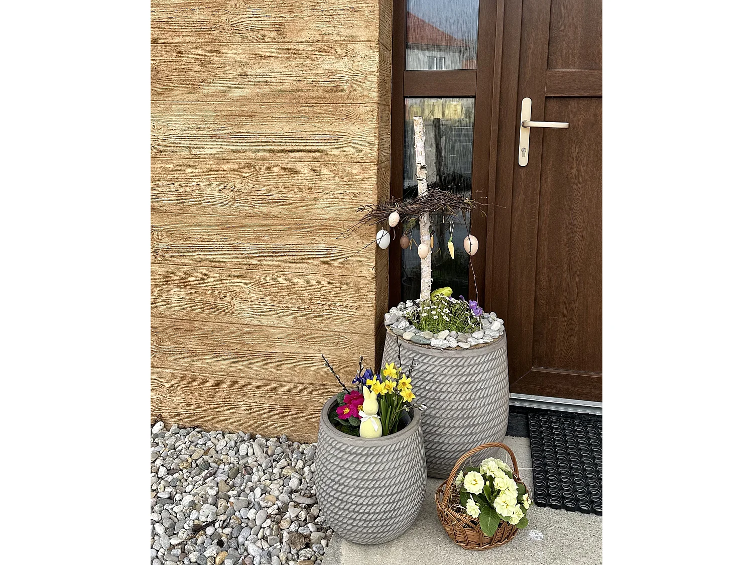 Plant Pot LIVADIA 27 cm Taupe