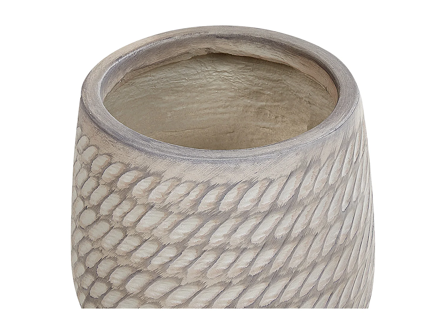 Blumenkübel LIVADIA Stein 19 cm Taupe