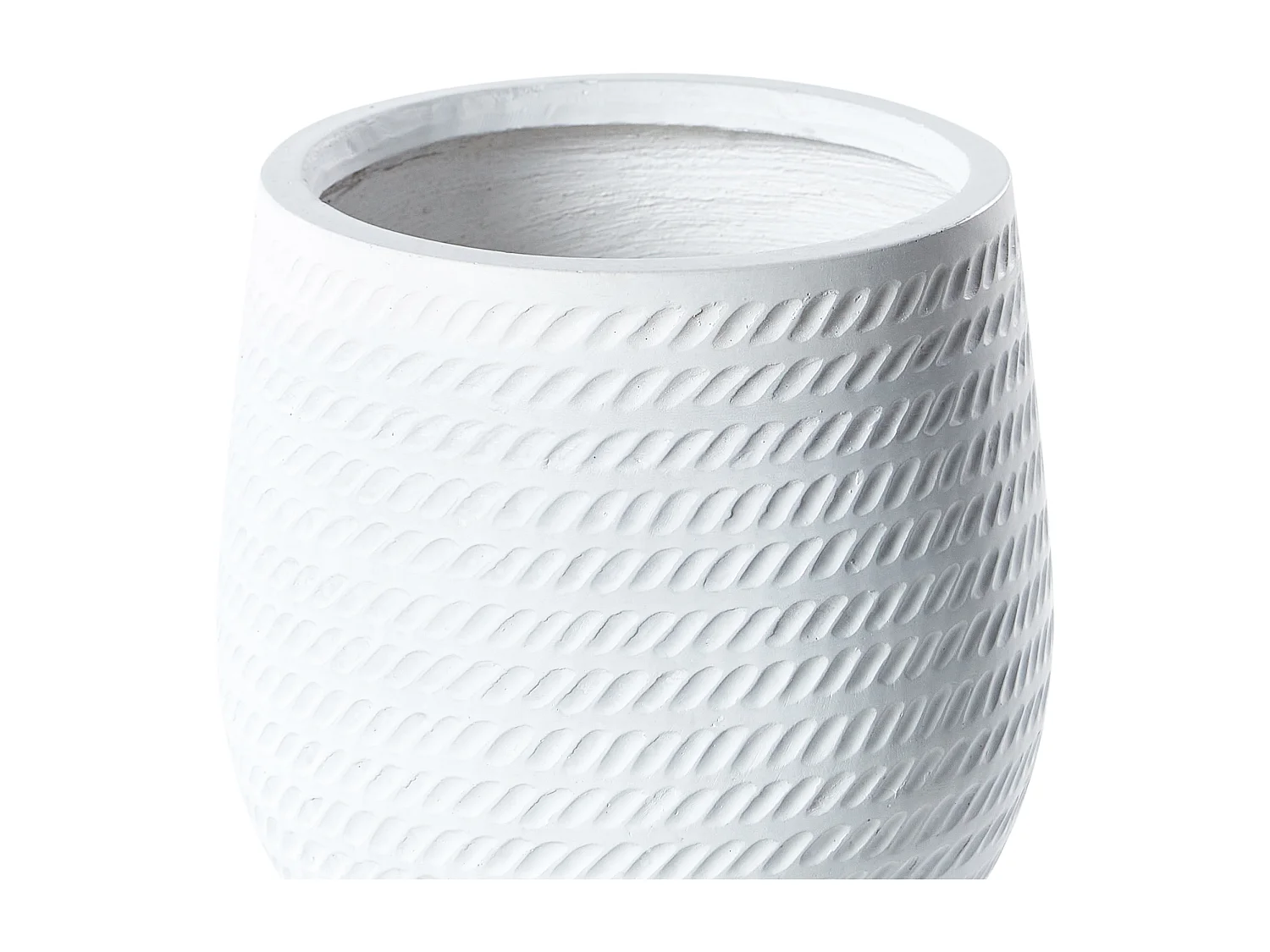 Cache-pot LIVADIA 27 cm Blanc cassé