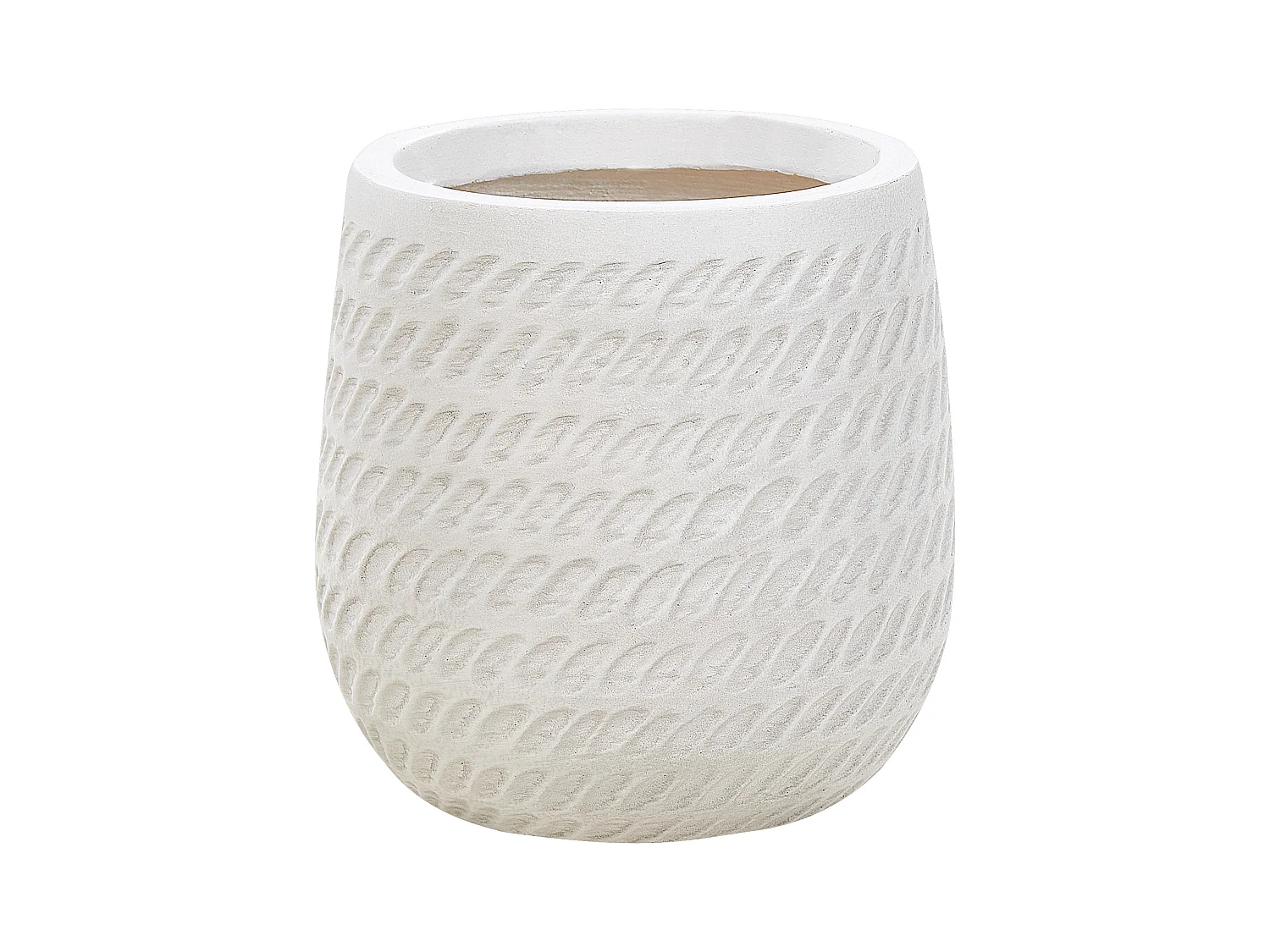 Cache-pot LIVADIA 19 cm Blanc cassé