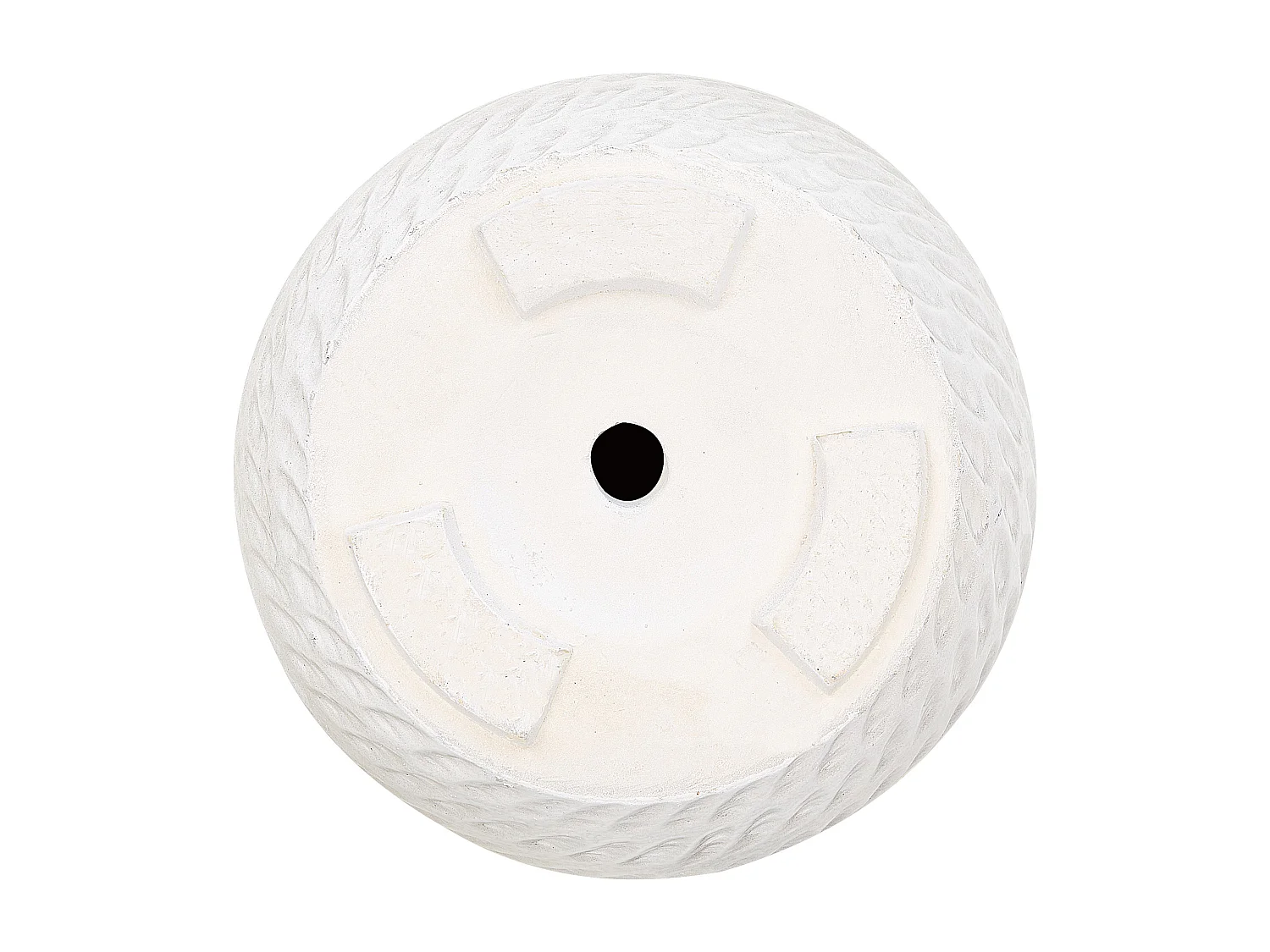 Cache-pot LIVADIA Pierre 19 cm Blanc cassé
