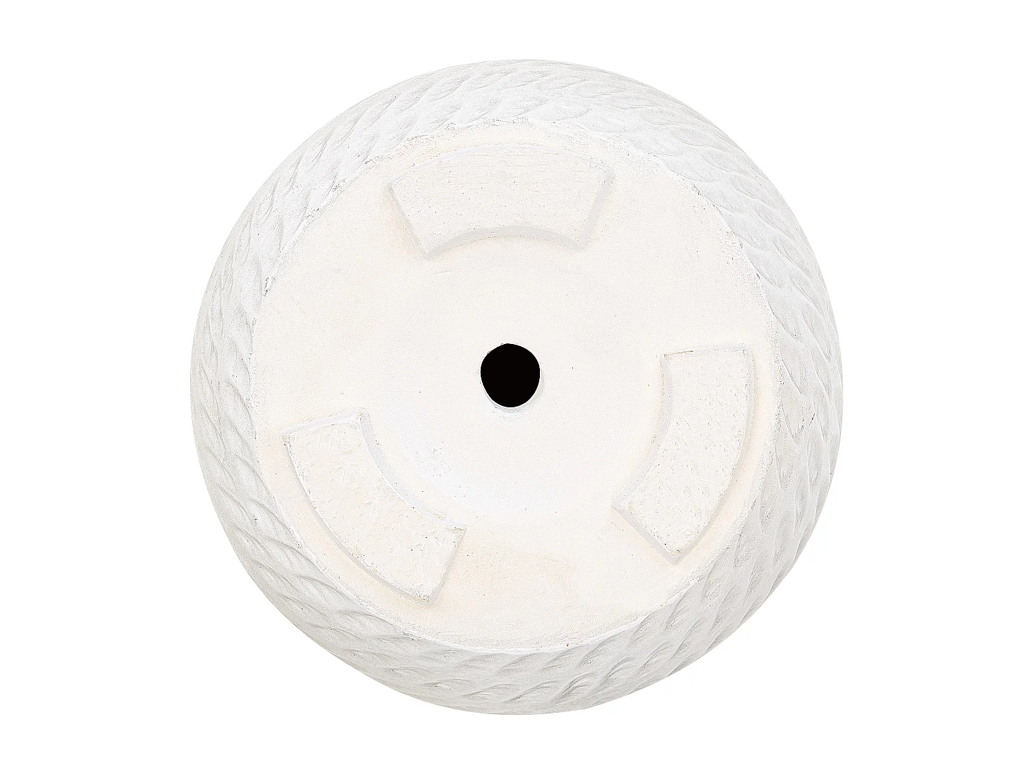 Cache-pot LIVADIA Pierre 19 cm Blanc cassé