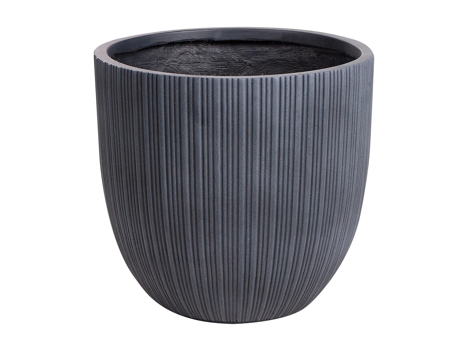 Vaso FRAXINUS Cerâmica 42 cm Cinzento grafite