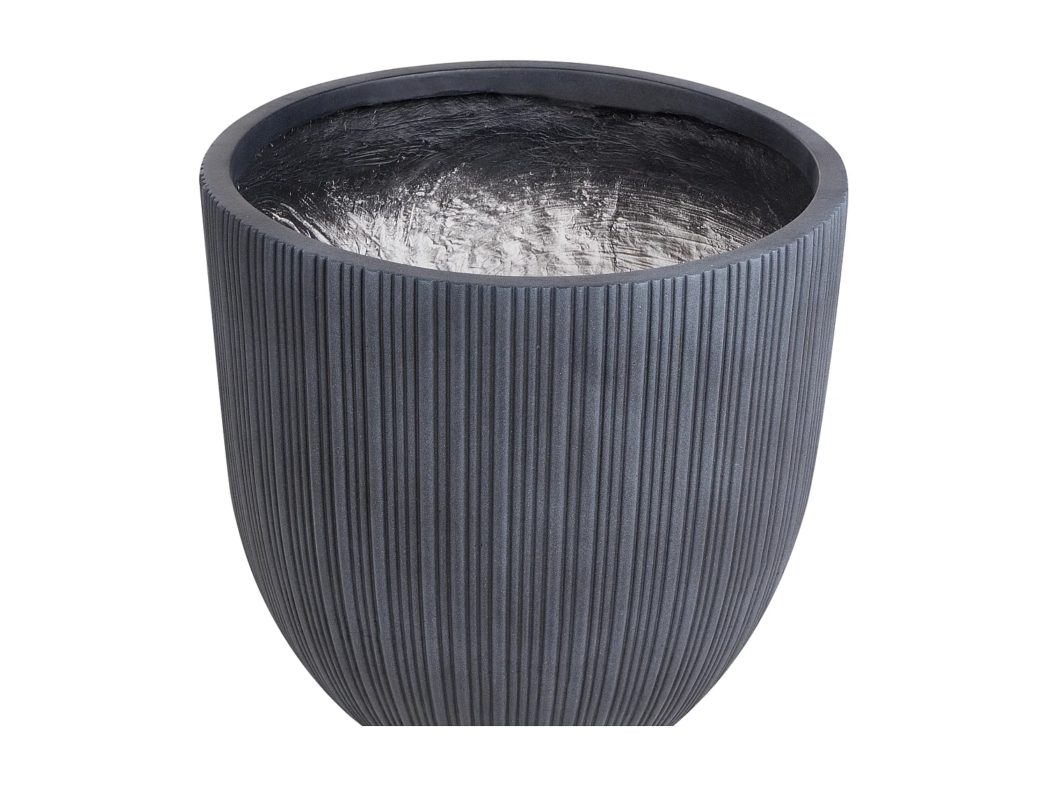 Vaso FRAXINUS Cerâmica 42 cm Cinzento grafite