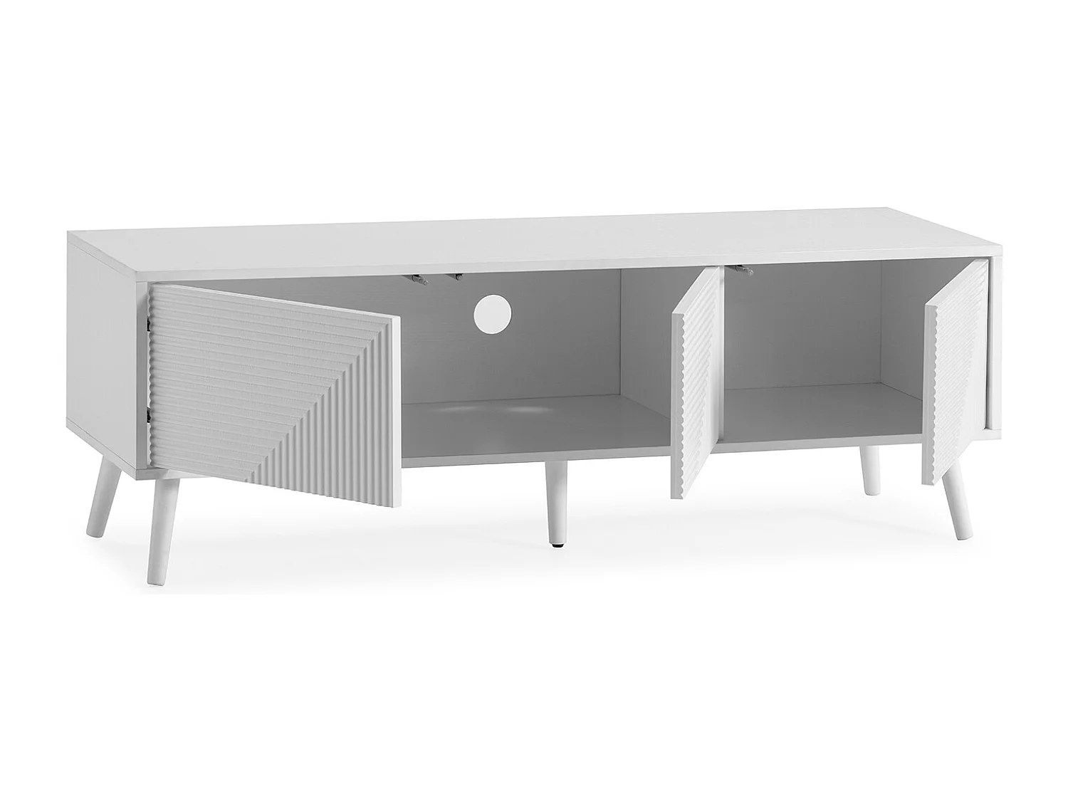TV-Schrank Telmo 3 türen Weiß 130 cm