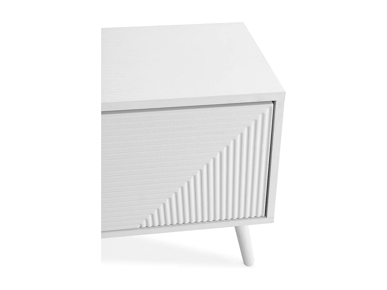 Meuble Tv Telmo 3 portes couleur Blanc 130 cm