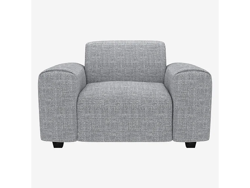 Habitat - Fauteuil en tissu Melina - Gris asphalte - Posada